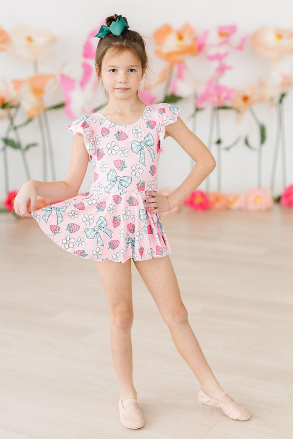 berry-picnic-s-s-twirl-leotard Mila & Rose at Sophia's Style-Berry Picnic S/S Twirl Leotard-6-12M-Twirl Leotard S/S-1